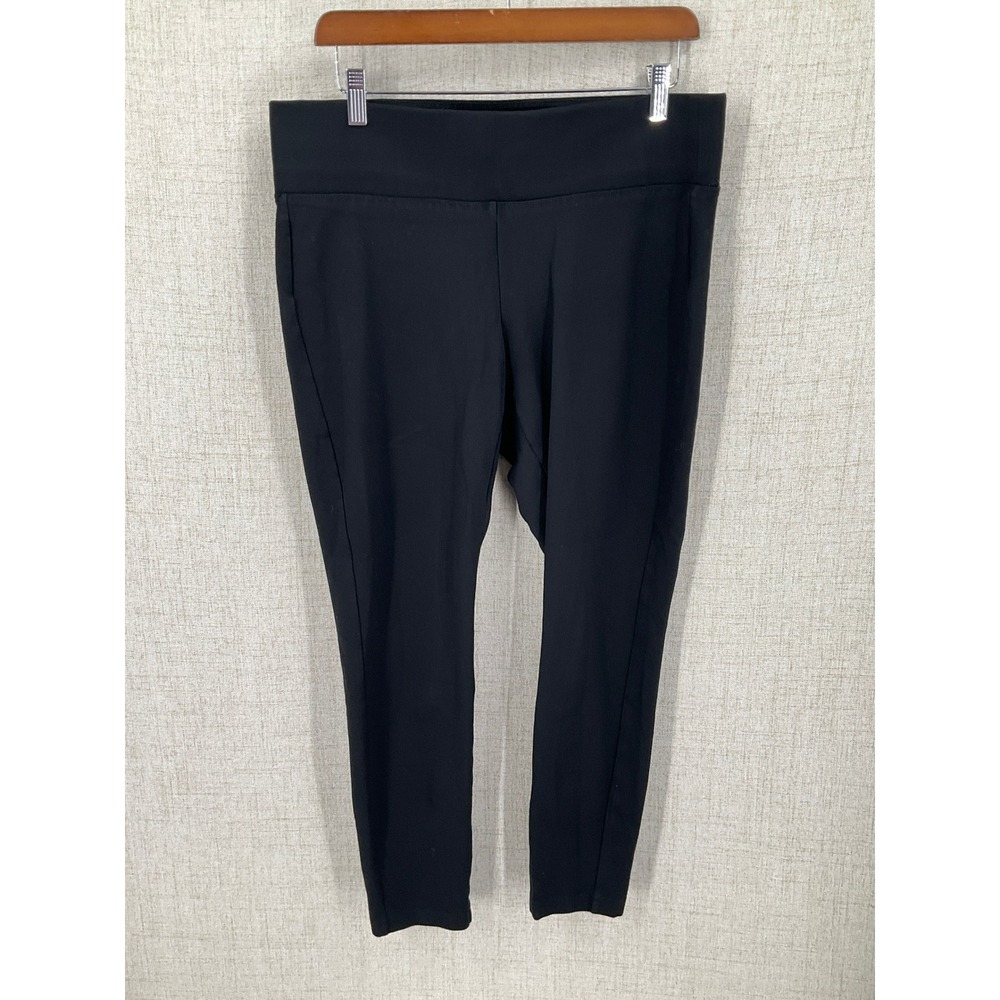 Torrid Leggings‎ Women 0R Black Rayon Ponte Knit Stretch Slim Pull On Plus Size